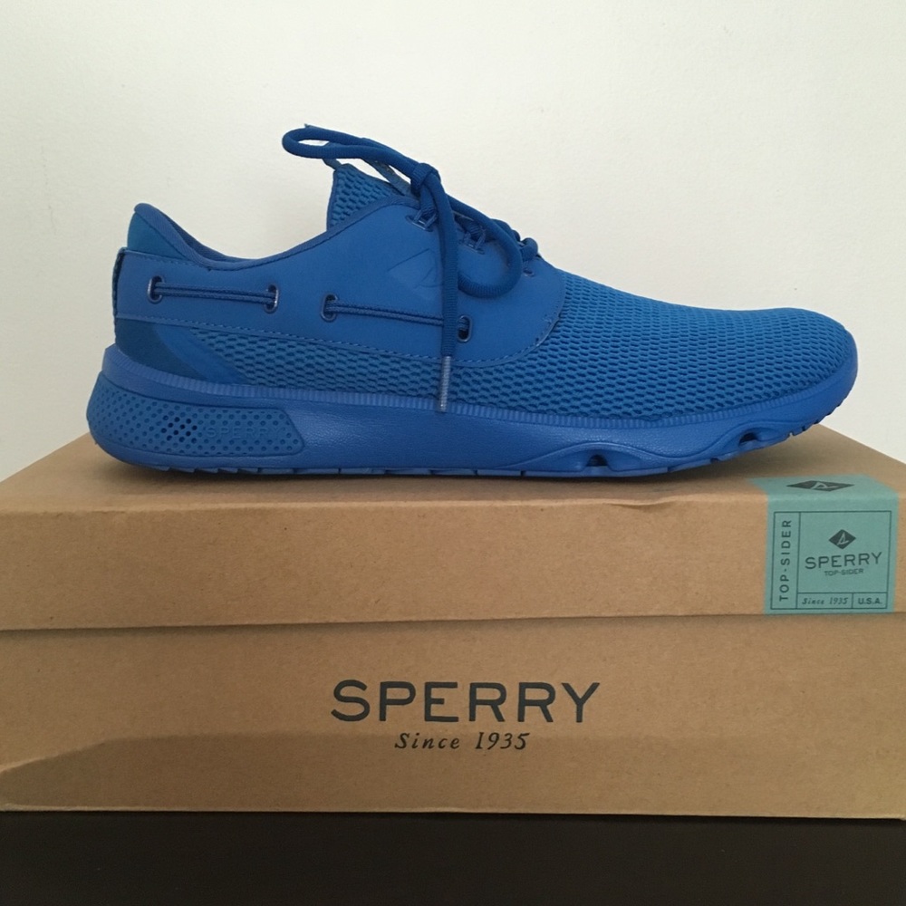 Sperry Women's Blue Mesh Athletic Boat Shoe